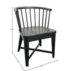 Mor Furniture Americana Round Dining Table & 4 Upholstered Chairs In Cotton