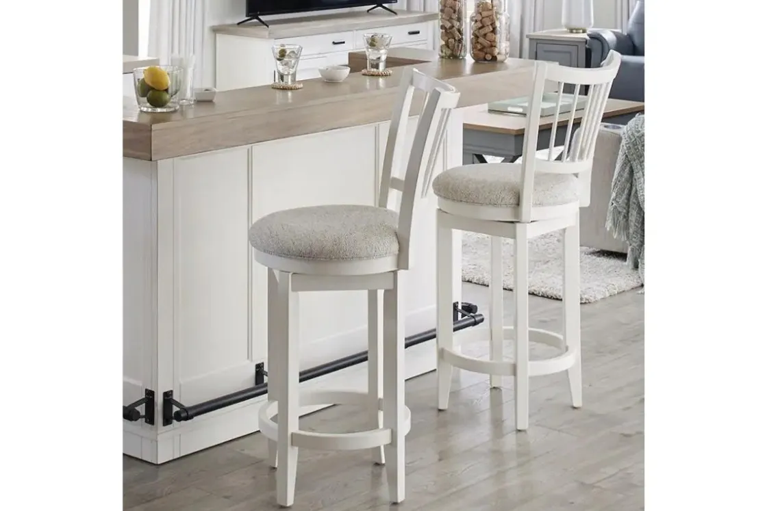 Mor Furniture Americana Swivel Barstool In Cotton