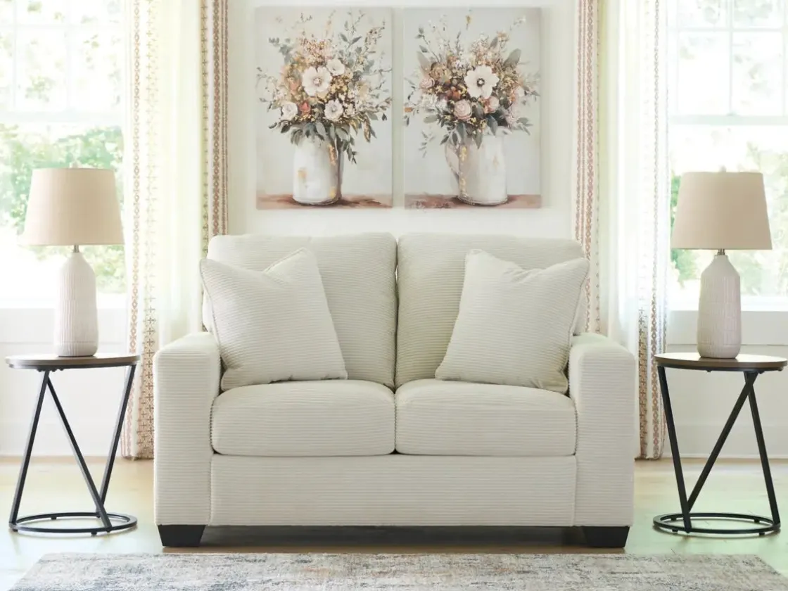 Mor Furniture Amesley Loveseat In Ivory