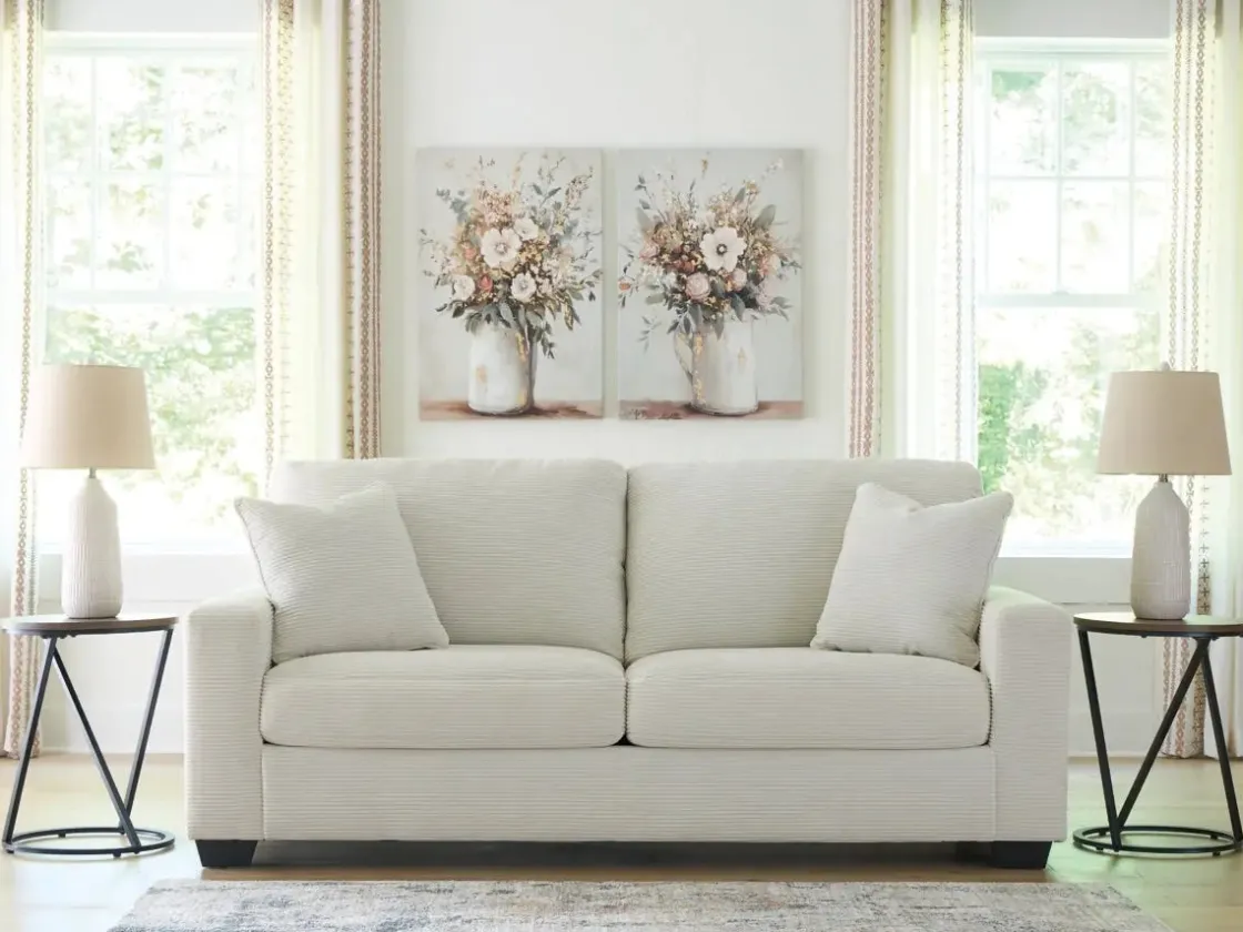 Mor Furniture Amesley Sofa & Loveseat In Ivory