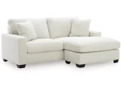 Mor Furniture Amesley Sofa Chaise In Ivory