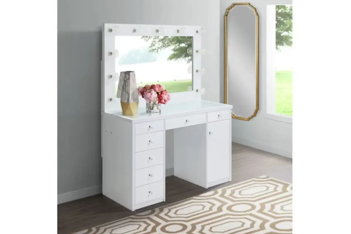 Mor Furniture Amia Vanity Base In White