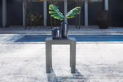 Mor Furniture Amora Outdoor End Table In Charcoal