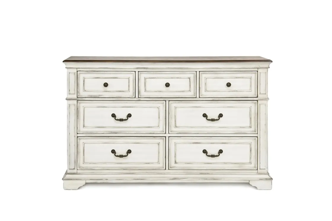 Mor Furniture Anastasia Dresser In Antique Bisque