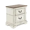 Mor Furniture Anastasia Nightstand In Antique Bisque