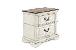 Mor Furniture Anastasia Nightstand In Antique Bisque