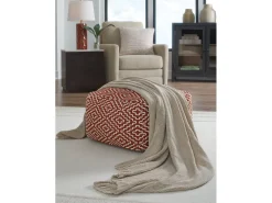 Mor Furniture Anawood Throw Blanket In Oatmeal