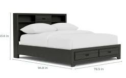 Mor Furniture Andes Bookcase Bed W/ Storage In , Twin