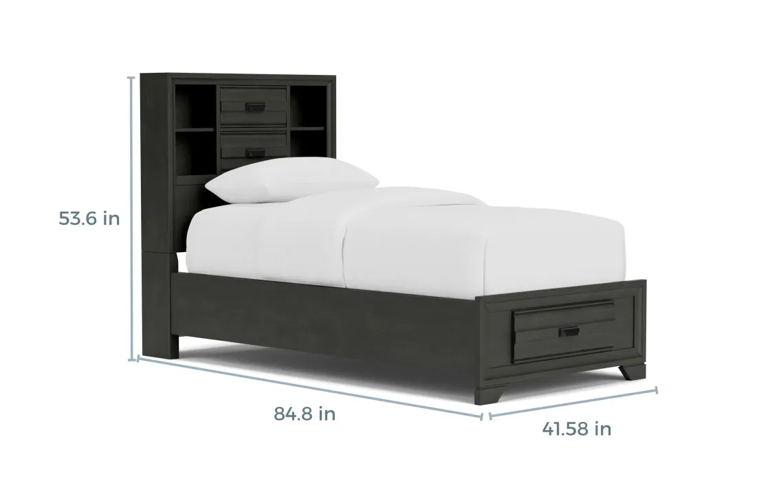 Mor Furniture Andes Bookcase Bed W/ Storage In , Twin