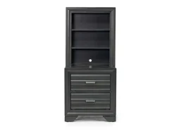 Mor Furniture Andes Wall Bed, Dresser & Mirror In Charcoal, Twin