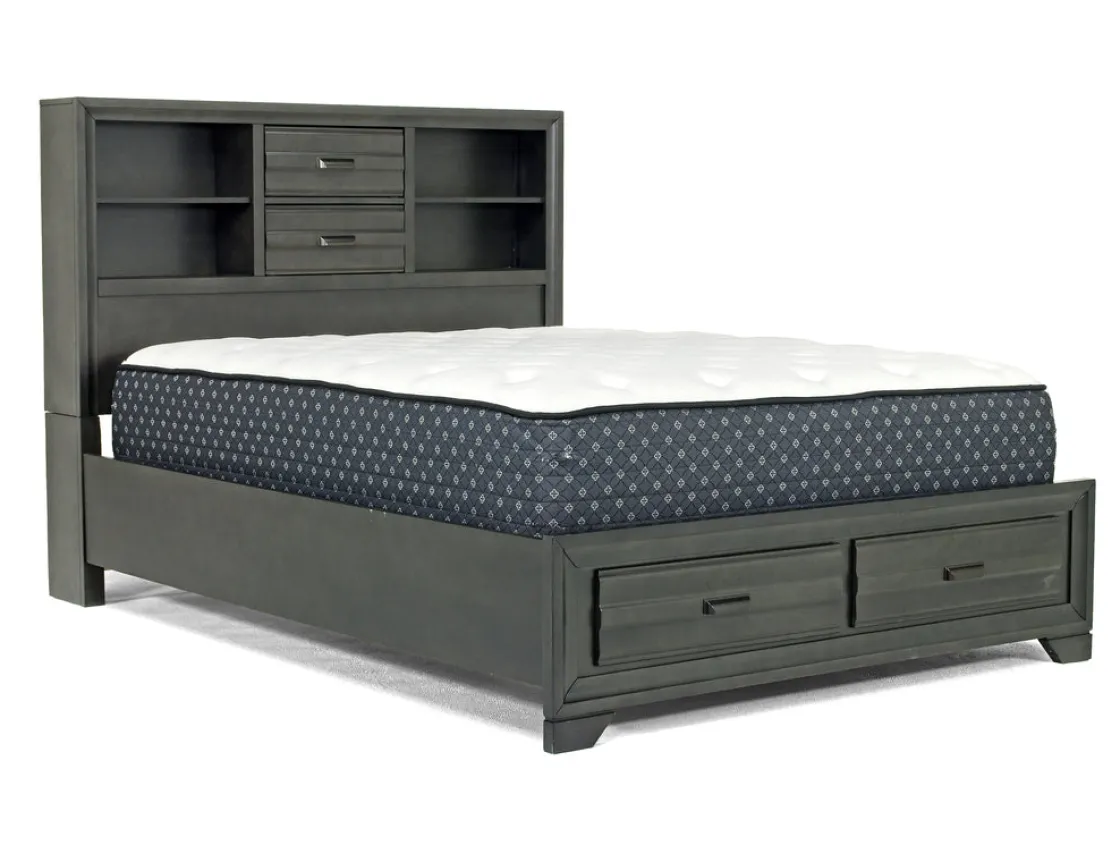 Mor Furniture Andes Wall Bed, Dresser & Mirror In Charcoal, Twin