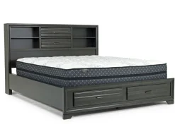 Mor Furniture Andes Wall Bed, Dresser & Mirror In Charcoal, Twin