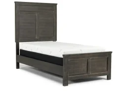 Mor Furniture Andover Panel Bed, Dresser, Mirror & Nightstand In White, Twin