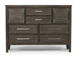 Mor Furniture Andover Panel Bed, Dresser, Mirror & Nightstand In White, Twin