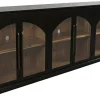 Mor Furniture Archdale 6 Door Accent Console In Black, 96 Inch