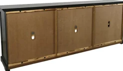 Mor Furniture Archdale 6 Door Accent Console In Black, 96 Inch