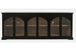 Mor Furniture Archdale 6 Door Accent Console In Black, 96 Inch