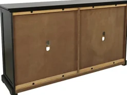 Mor Furniture Archdale 6 Door Accent Console In Black, 96 Inch
