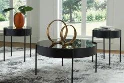 Mor Furniture Ardoline Coffee Table & 2 End Tables In Black