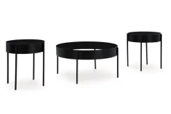 Mor Furniture Ardoline Coffee Table & 2 End Tables In Black