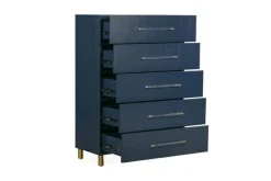 Mor Furniture Argento Chest In Navy Blue