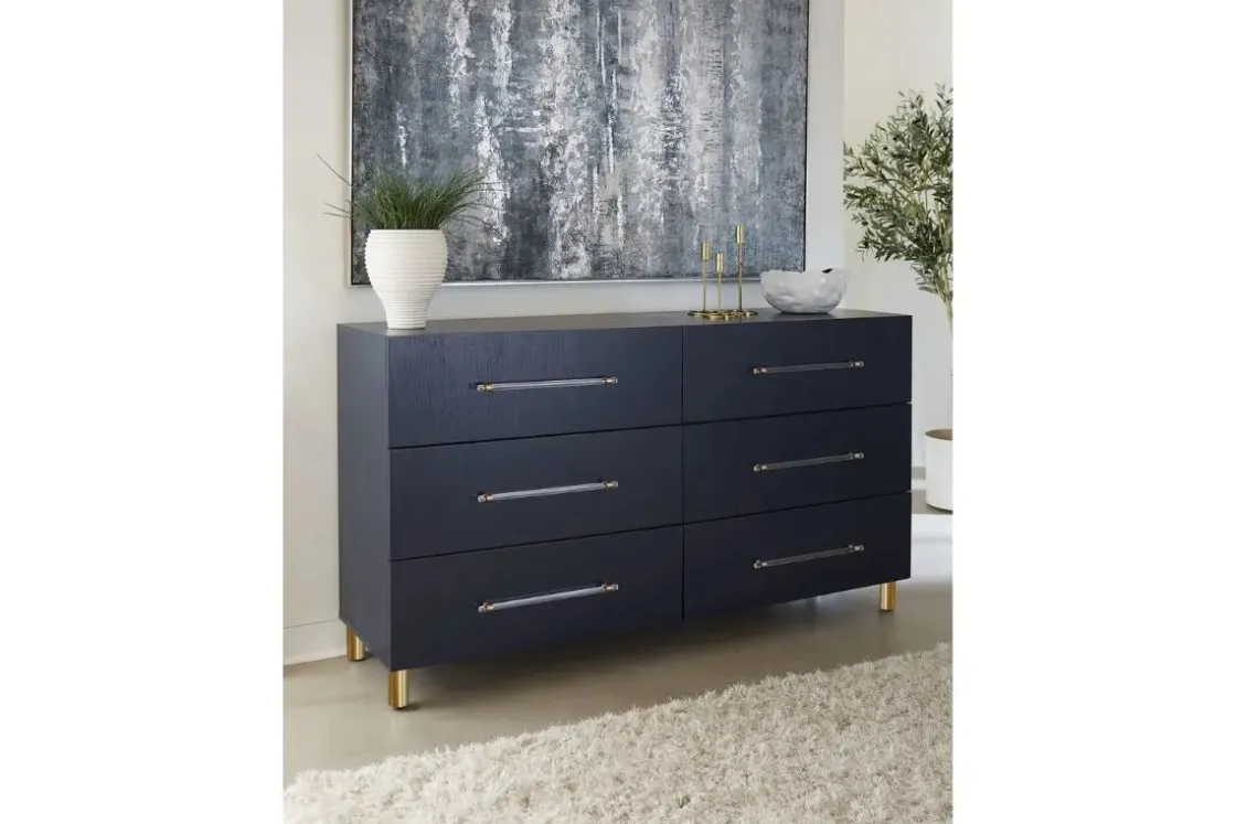 Mor Furniture Argento Dresser In Misty Gray