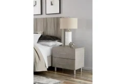 Mor Furniture Argento Nightstand In Navy Blue