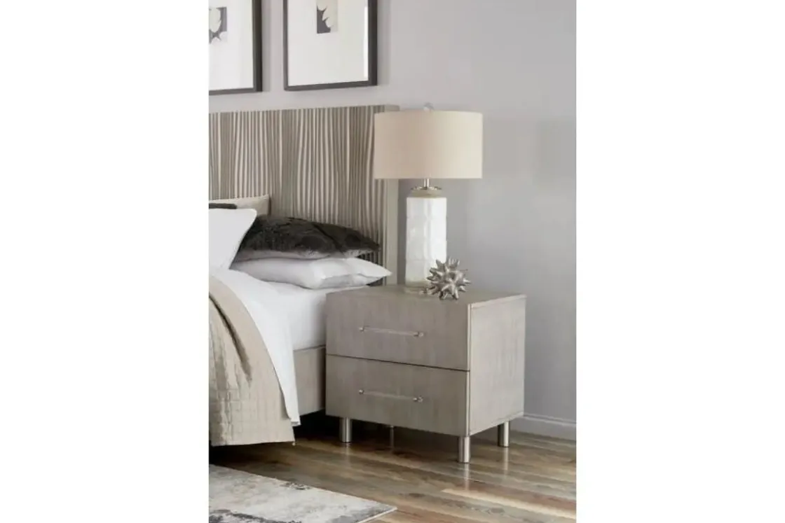 Mor Furniture Argento Nightstand In Navy Blue