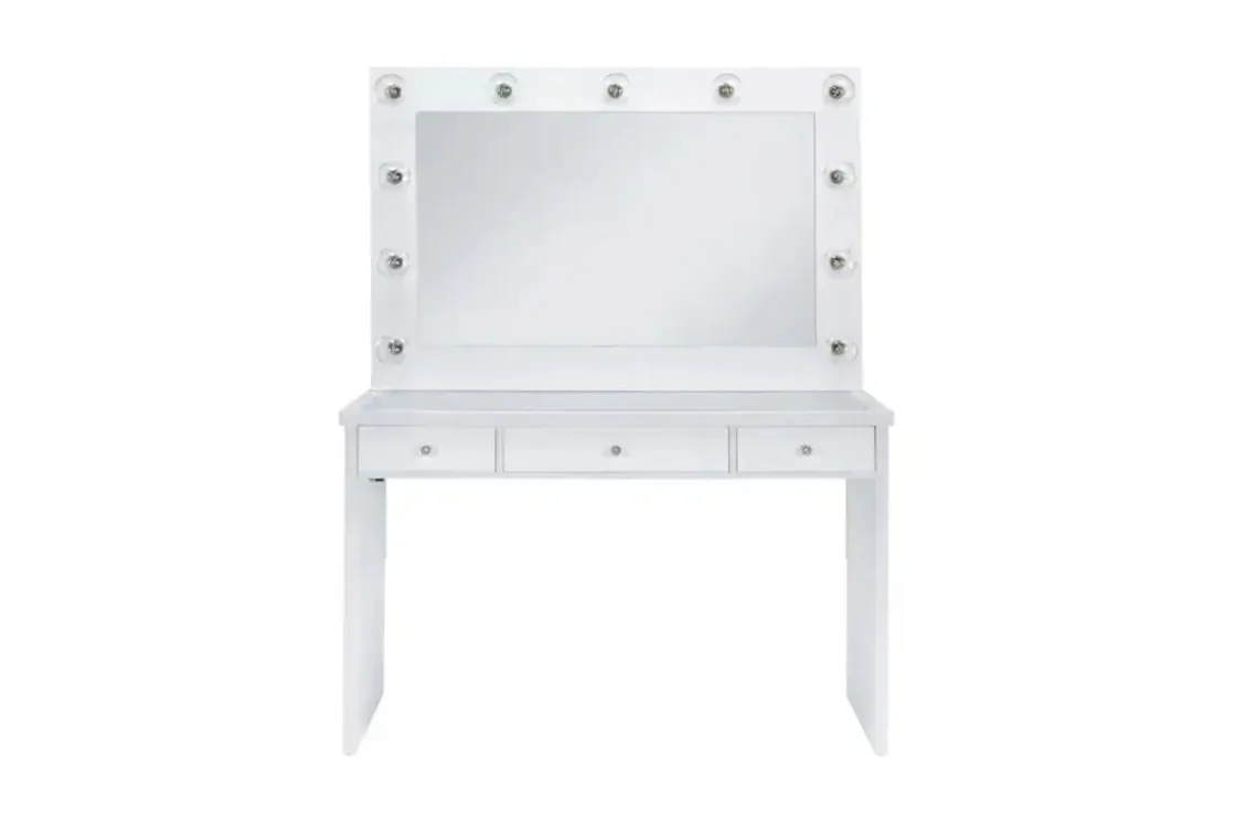 Mor Furniture Ariana Vanity & Mirror In White