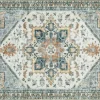 Mor Furniture Arlenmont Classic Rug In Blue/White/Brown, 5’ X 7’