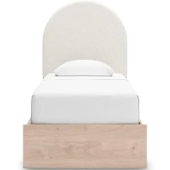 Mor Furniture Arloster Panel Bed W/ 2 Drawer Storage In White, Twin