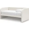 Kids Mor Furniture Arloster Upholstered Daybed In Tan/White, Twin
