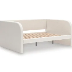 Kids Mor Furniture Arloster Upholstered Daybed In Tan/White, Twin