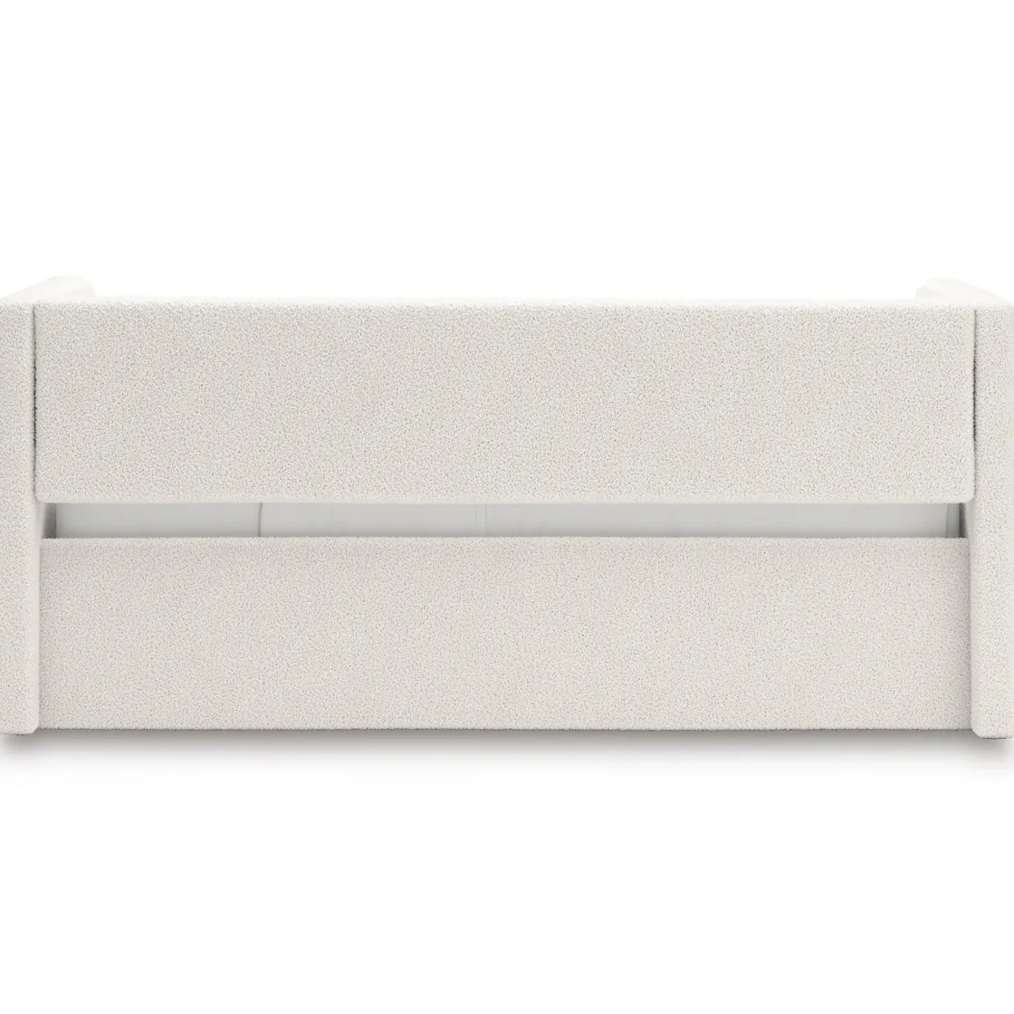 Mor Furniture Arloster Upholstered Daybed W/ Storage Trundle In Tan/White, Twin