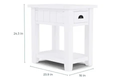 Mor Furniture Artisans Chairside Table In Gray