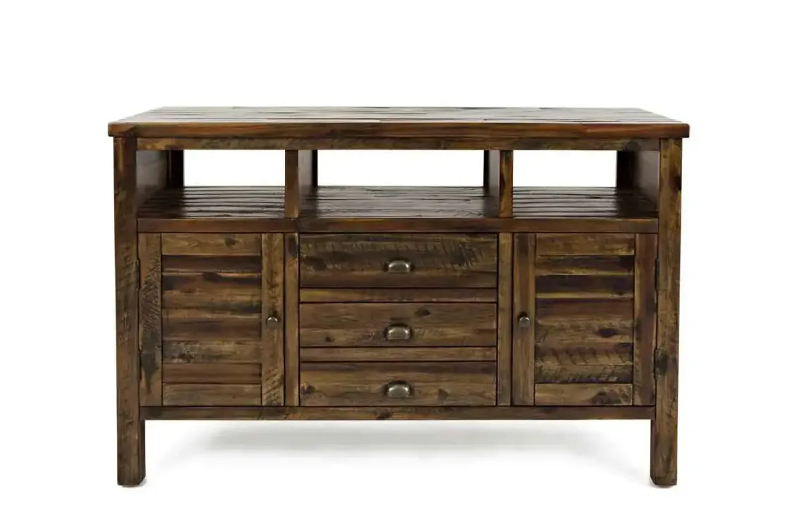 Mor Furniture Artisans Media Console In Oak, 50 Inch