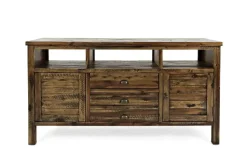 Mor Furniture Artisans Media Console In Oak, 50 Inch