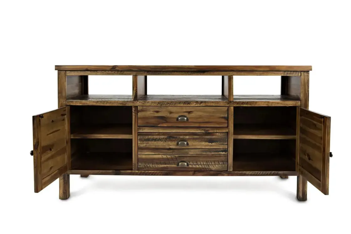 Mor Furniture Artisans Media Console In Oak, 50 Inch