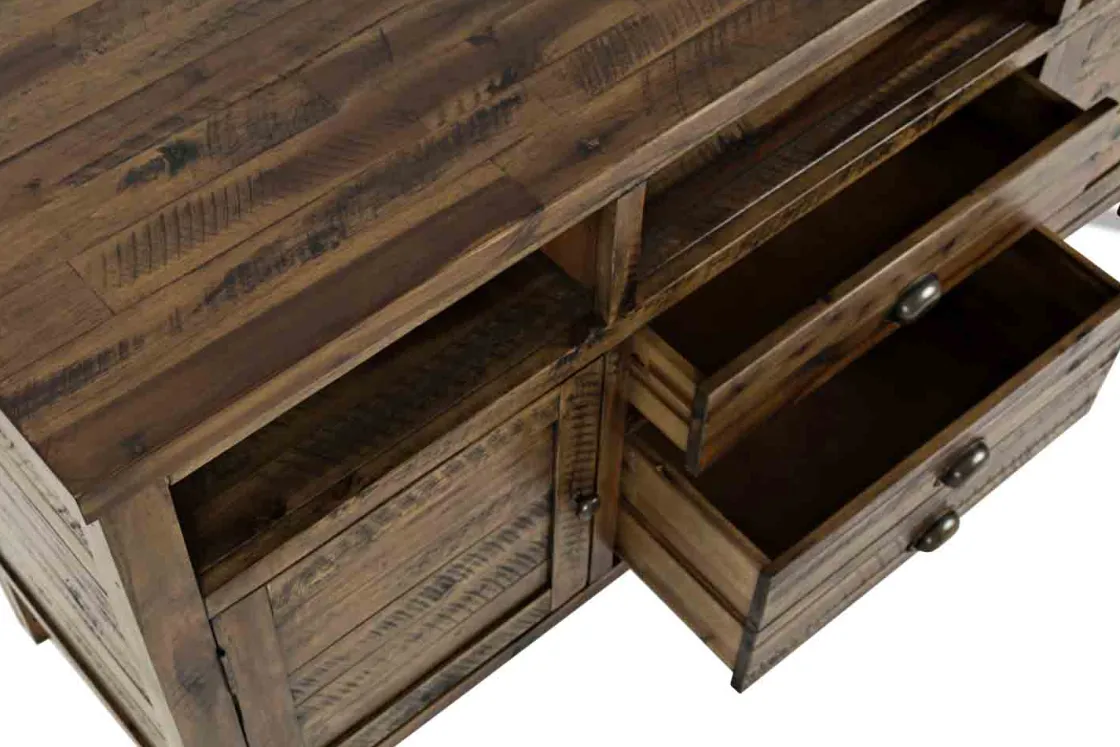 Mor Furniture Artisans Media Console In Oak, 50 Inch