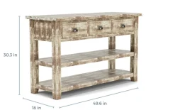 Mor Furniture Artisans Sofa Table In Gray