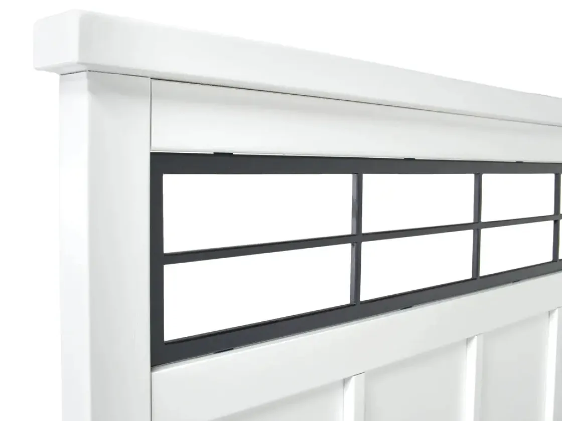 Mor Furniture Ashbryn Storage Bed, Dresser, Mirror & Nightstand In White, Queen