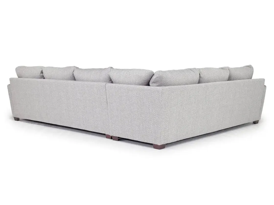Mor Furniture Ashfield Tux Sofa Chaise Sectional In Ashfield Granite, Right Facing