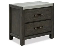 Mor Furniture Aspen Valley 2 Drawer Nightstand In Black