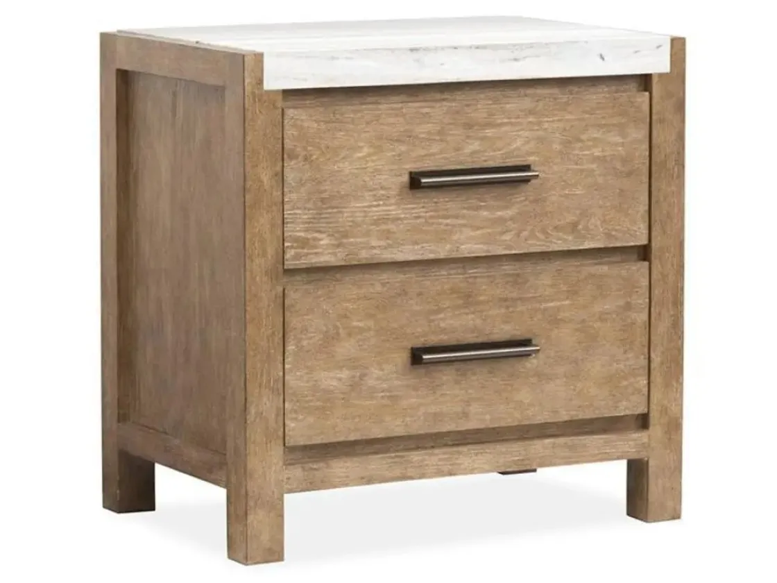 Mor Furniture Aspen Valley 2 Drawer Nightstand In Black