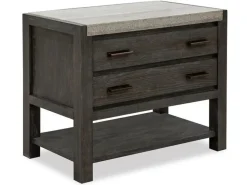 Mor Furniture Aspen Valley 2 Drawer Nightstand In Black