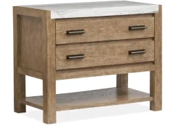 Mor Furniture Aspen Valley 2 Drawer Nightstand In Black