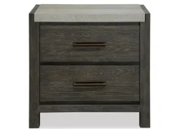 Mor Furniture Aspen Valley 2 Drawer Nightstand In Black