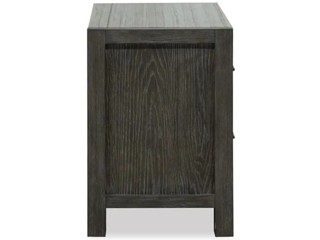 Mor Furniture Aspen Valley 2 Drawer Nightstand In Black
