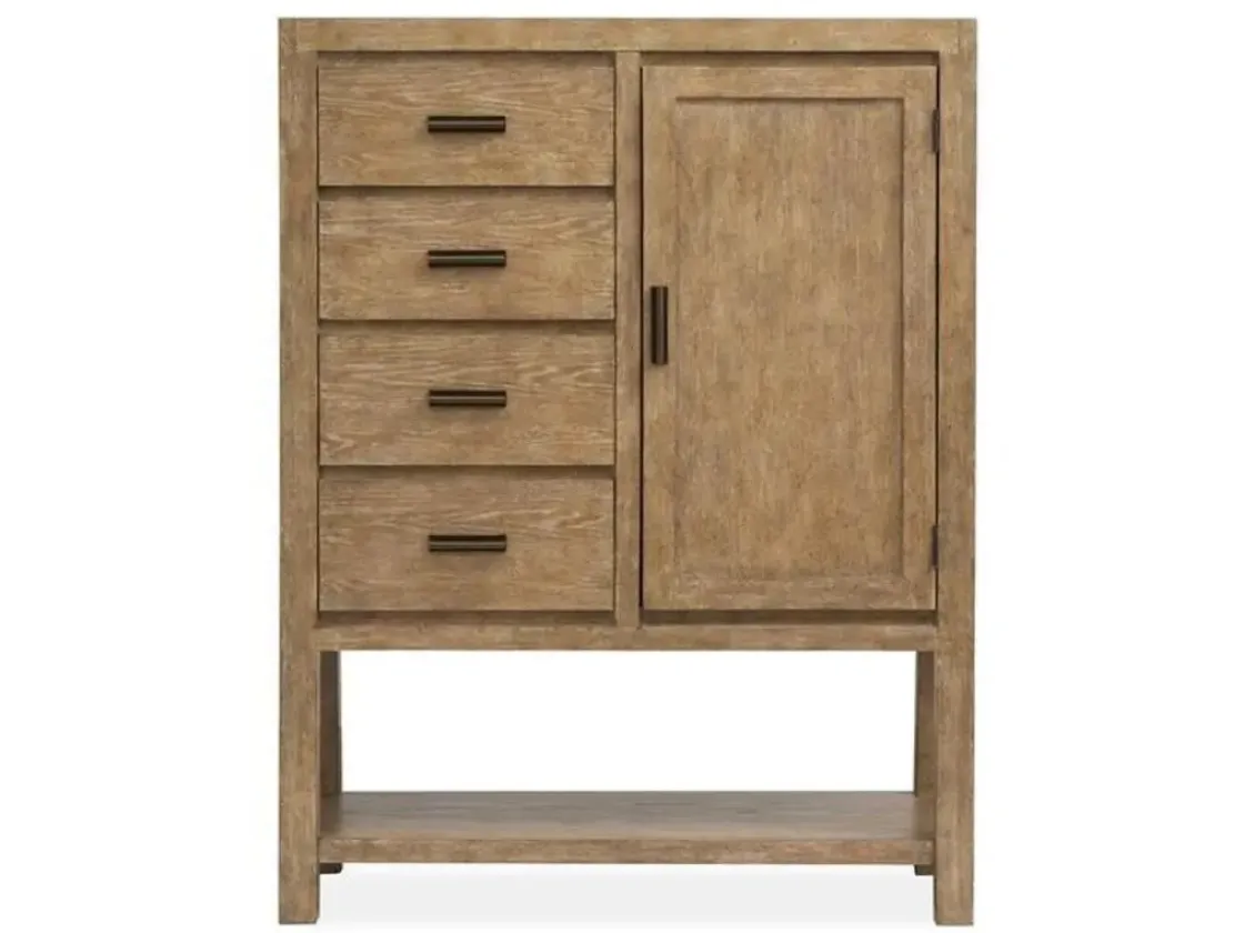 Mor Furniture Aspen Valley Door Chest In Sierra Brown