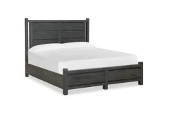 Mor Furniture Aspen Valley Panel Bed, Dresser, Mirror & Nightstand In Sierra Brown, Queen